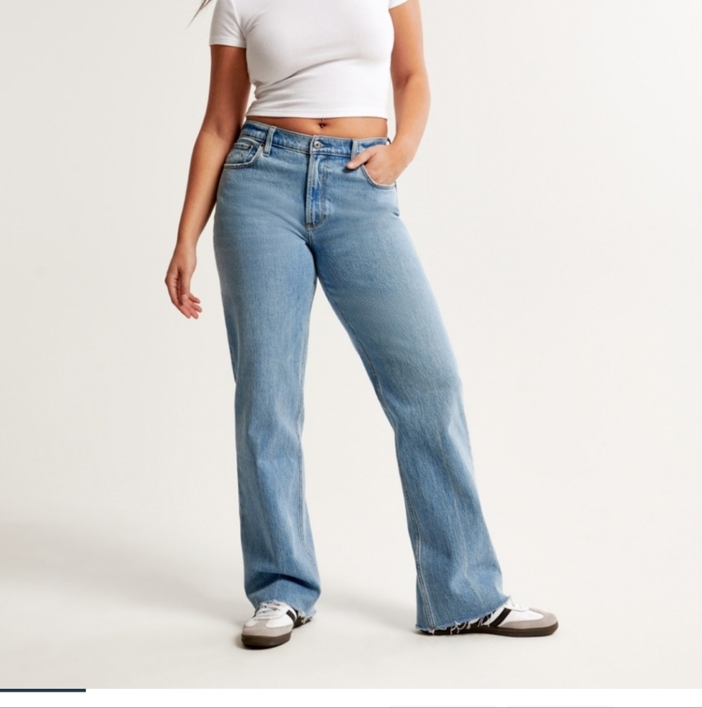 Abercrombie & Fitch Blue Straight Leg Jeans
